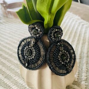 C & C California Round Double Drop Seed Bead Earrings